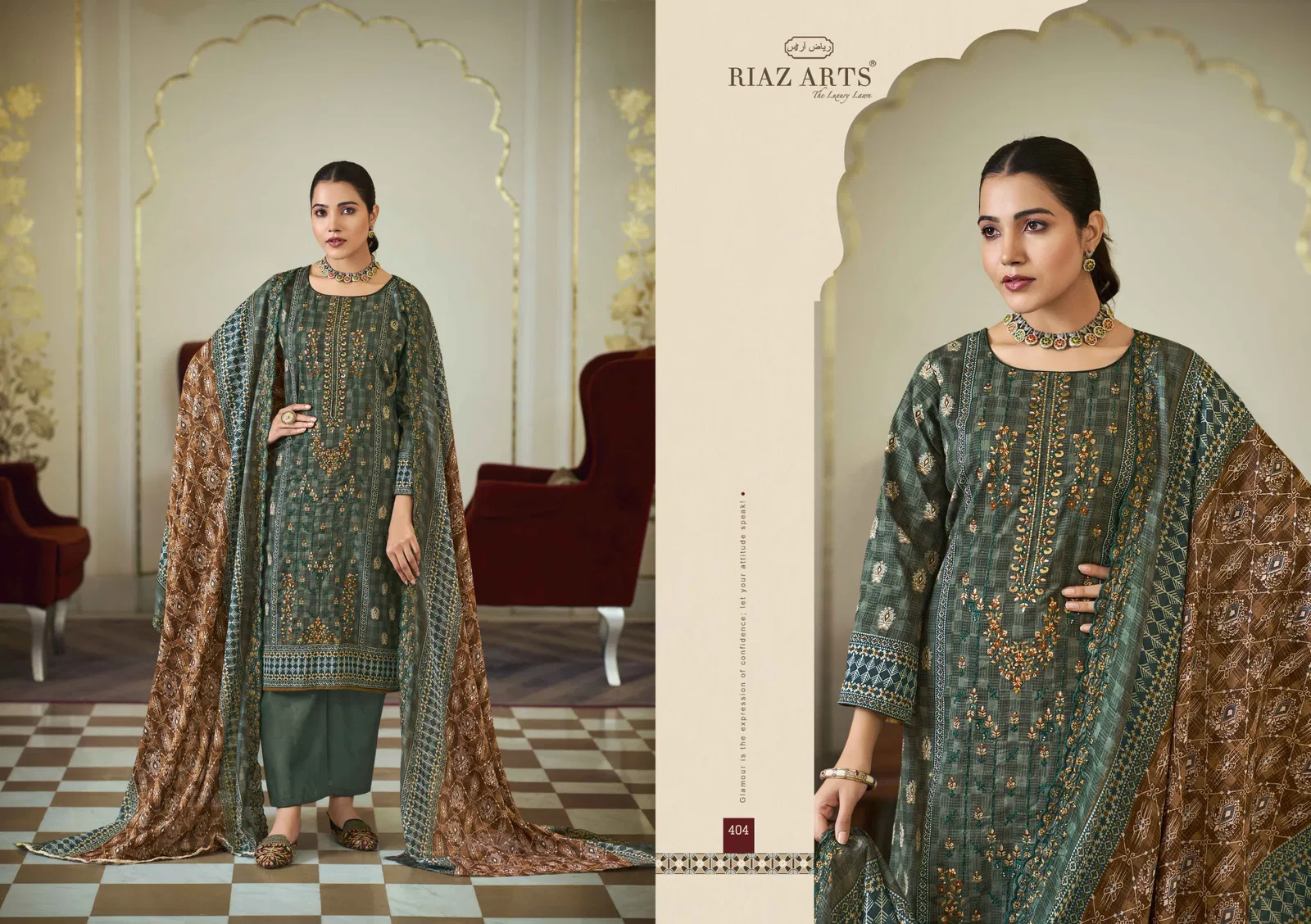 Bin Saeed Hit List By Riaz Arts Cotton Printed Dress Material Wholesale Online